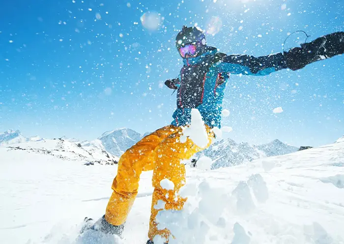 スキー。スキー場への無料送迎バスが便利♪