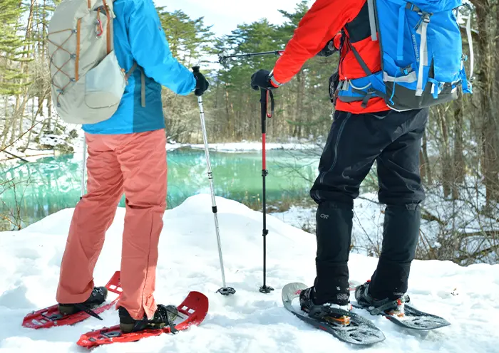 冬のアクティビティ例／ちょこっとスノーシュー。初心者でもたのしめるガイド付きツアー