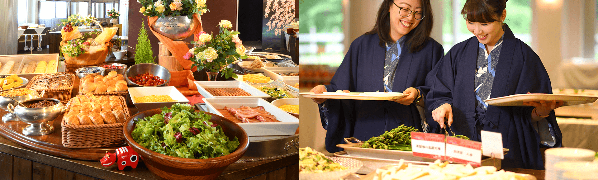 バイキング料理集合