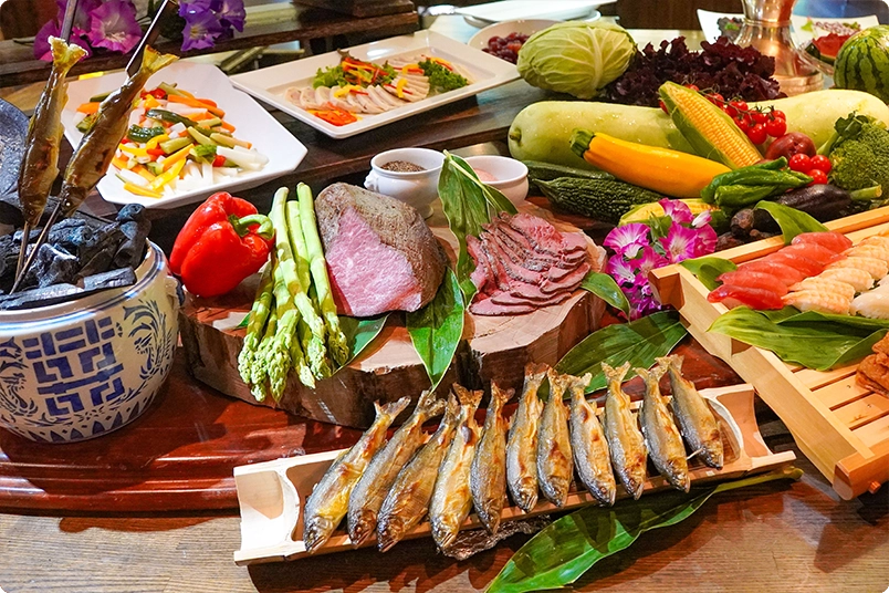 .幅広いメニューで好きなものを好きなだけ