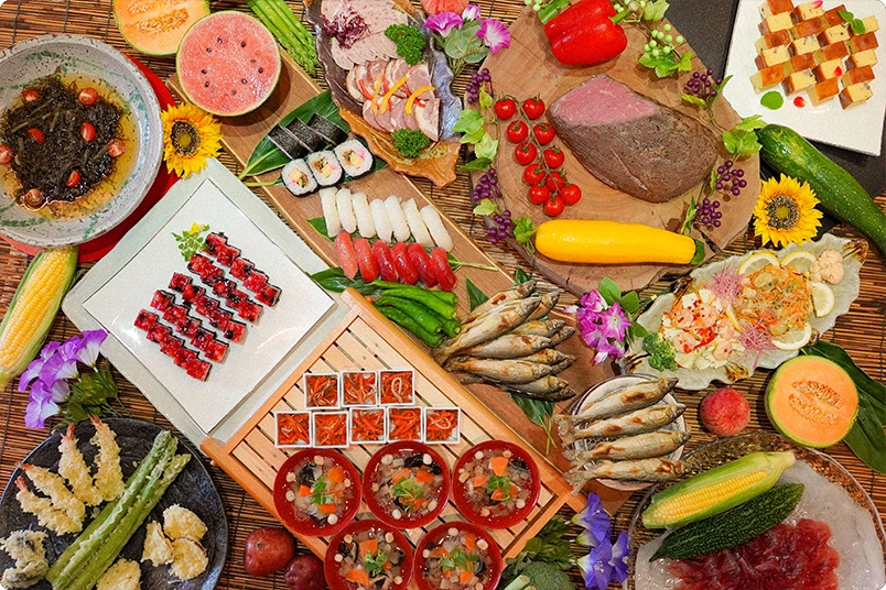 .幅広いメニューで好きなものを好きなだけ