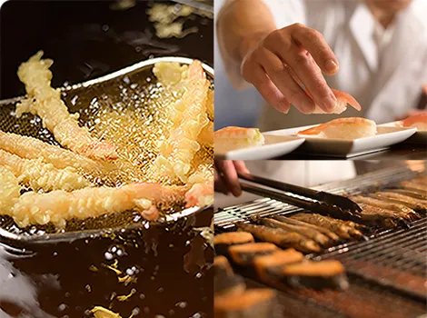 出来たてを味わうライブキッチン